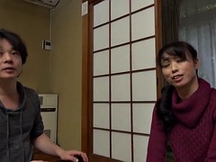 アジア人, フェラチオ, 中出し, 手コキする, 日本人, 熟年, 淫乱熟女, 妻