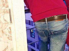 Grosser arsch, Verrückt, Indisch, Im freien, Rau, Hure