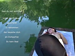 Amateur, Pieds, Fétiche des pieds, Allemand, Petite femme, Public, Esclave, Adolescente