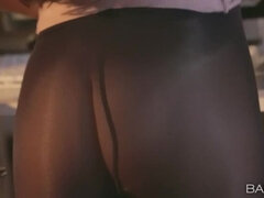 Amerikaans, Lieveling, Grote lul, Latijnse vrouw, Kantoor, Doordringend, Kort haar, Tieten likken