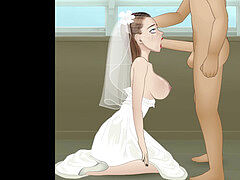 Bride supah deep-throat