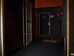 素人, ディルド, のぞき穴, 手コキする, 下着, オナニー, ストッキング, フェラする