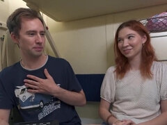 フェラチオ, チン, 彼女, 手コキする, ハードコア, ハメ撮り, 赤毛, ロシア人