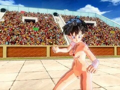 Nude mod gameplay with Videl and Android 18 in Dragon Ball universe