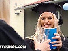 アナル, ブロンド, 巨乳な, 大学生, 中出し, チン, Hd, ロシア人