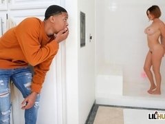 Grosse titten, Schwarz, Hundestellung, Handjob, Riesig, Masturbation, Milf, Spanner