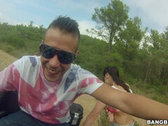 Aletta Ocean four wheeling through some Spanish hills