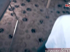 Grote mammen, Kreng, Blond, Rondborstig, Duits, Natuurlijke tieten, Openbaar, Tieten likken