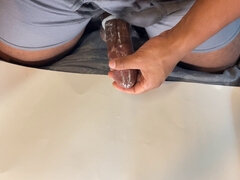 Grosse bite, Noire, Tir de sperme, Papa, Homosexuelle, Jouets