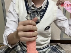 Amateur, Asiático, Pajear, Japonés, Pequeña, Adolescente, Tetas, Juguetes