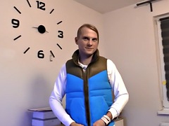 Leie, In den arsch, Blasen, Spermaladung, Europäisch, Schwul, Handjob, Pov