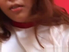 Hot looking asian redhead babe getting part6