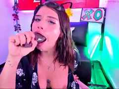 Bondage, Gorge profonde, Bâillonner, Hard, Fille latino