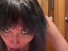 Emo Slut Swallows Whole Load