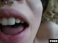 Petite Brunette Brooke Johnson Takes Big Cock Hard - Cum Swallow & Creampie