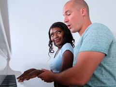 お尻, 黒人, フェラチオ, カワイイ, バック, 黒人, ティーン, オッパイの