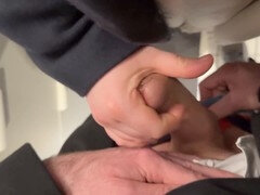 Amateur, Mamada, Pareja, Semen en la boca, Alemán, Pajear, Pov, Público