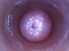 Kira with Internal Slit Camera Showing Us the Insides of Her Vagina