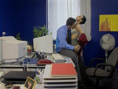 Brunette Michelle Wild, Nick Lang - Love Is In The Web - Nick lang vintage retro hardcore