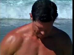 Beach, Big tits, Blonde, Blowjob, Cumshot, Hardcore, Tits
