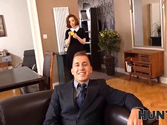 Man die toekijkt, Hondjeshouding, Hardcore, Hd, Kut duiken, Realiteit, Roodharige vrouw, Tiener