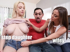 Step fantasy video with slutty Juan Largo and Havana Bleu from Filthy Family