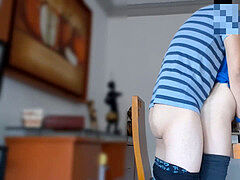 Amateur, Universidad, Casero, Pequeña, Pov, Flaco, Medias largas, Adolescente