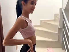 18 jahre, Schwarz, Frau, Masturbation, Nackt, Orgasmus, Rau, Dürr