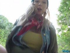 素人, お尻, ブロンド, 顔射, アウトドア, ハメ撮り, 公共, オッパイの