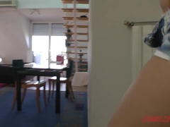 Leie, Blasen, Braunhaarige, Hardcore, Realität, Rasiert, Student, Jungendliche (18+)