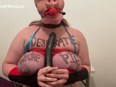 Enthousiasteling, Bondage discipline sadomasochisme, Grote mammen, Seksspeelgoed, Dik, Hardcore, Vernedering