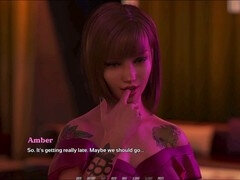 3 dimensionaal, Enthousiasteling, Kont naar mond, Grote kont, Bruinharig, Rondborstig, Spel