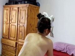 Leie, Grosser schwanz, Besamung, Schwanz, Freundin, Latina, Masturbation, Muschi