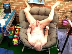 Verga grande, Británico, Papá, Consolador, Abuelo, Masturbación, Al aire libre, Juguetes