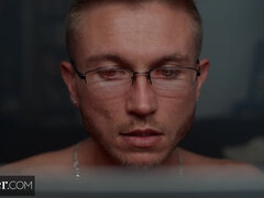 デカパイ, ブロンド, フェラチオ, チン, バック, ハードコア, 異人種間, スパンキング