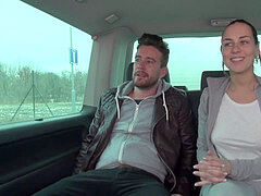 Voiture, Mignonne, Première fois, Public, Adolescente