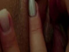 美女, デカパイ, ブロンド, レズビアン, オマンコ, 赤毛, オッパイの, 濡れ