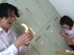 Stellung 69, Asiatisch, Behaart, Lecken, Muschi, Schulmädchen, Student, Titten