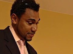 美女, デカチン, フェラチオ, 女 人男 人, ハードコア, スペルマ, 三人, ヴィンテージ