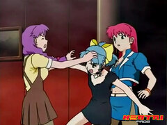 redhead sniper El gets seduced by the popstar she's protecting in a wild post-apocalyptic hookup