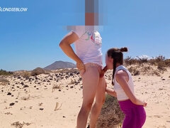Risky Public Sex On The Beach For Everyone To See
