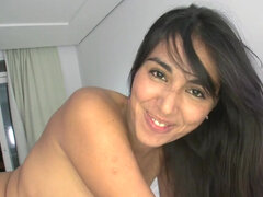 Leie, Brasilien, Klassisch, Paar, Aufs gesicht abspritzen, Erstes mal, Latina, Pov