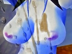 9 spurts of thick cum for Cindy (WoW tribute)
