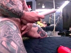 Aus dem arsch in den mund, Grosser schwanz, Blasen, Dildo, Klaffend, Riesenschwanz, Monster, Spielzeuge