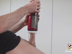 Grosser schwanz, Masturbation, Orgasmus, Spielzeuge