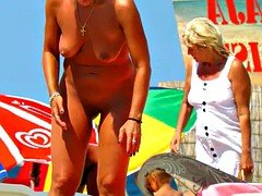 Wohlbeleibte schöne frauen, Strand, Grosse titten, Oma, Milf, Nippel, Spion, Spanner