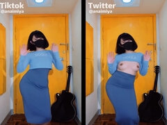 Anal, Culo grande, Morena, Pantaletas, Perforación, Coño, Solo, Tetas