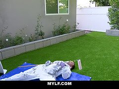 Grosser schwanz, Braunhaarige, Geile alte tussi, Milf, Mutti, Realität, Schreiend