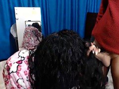 素人, フェラチオ, イく瞬間, 手コキする, のぞき