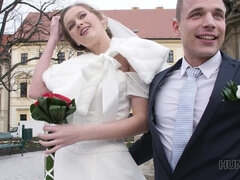 カップル, 浮気する, チェコ, ハードコア, お金, ティーン, 結婚式, 妻